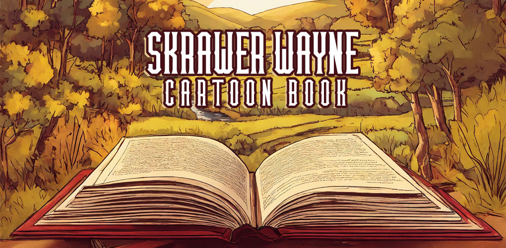 skrawer wayne cartoon book